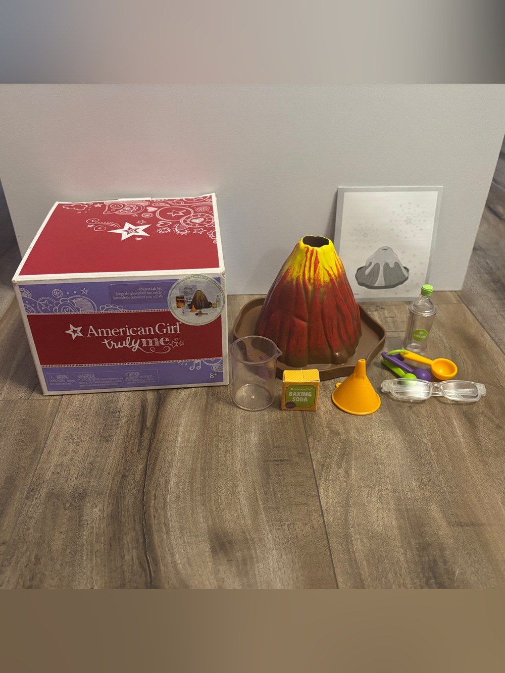American Girl - Truly Me Volcano Lab Set, near complete